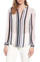 Women's Anne Klein Stripe Sheer Blouse