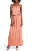 Women's Lush Knit Maxi Dress - Coral