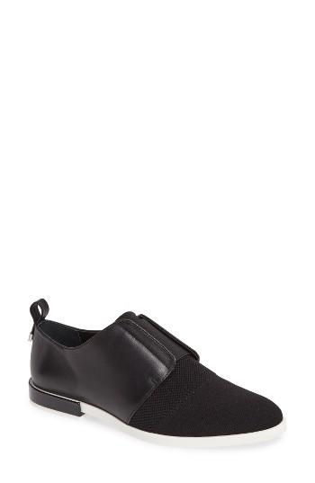 Women's Calvin Klein Pixie Laceless Oxford .5 M - Black