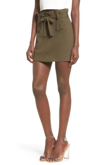 Women's June & Hudson Paperbag Miniskirt