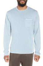 Men's Vince Crewneck Cotton Sweater - Blue