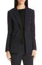 Women's Boss Stretch Wool Suit Jacket - Blue