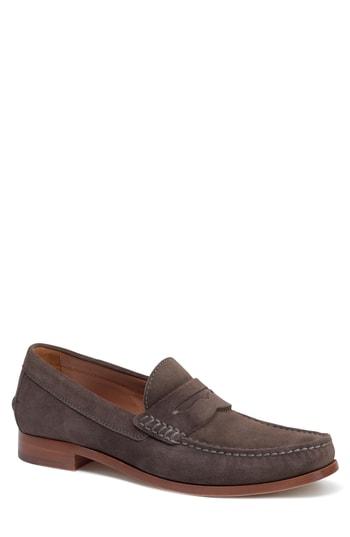 Men's Trask 'sadler' Penny Loafer M - Grey