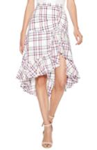 Women's Parker Kylie Ruffle Linen & Cotton Skirt - White