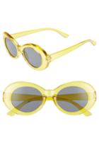 Women's Shady Lady 50mm Round Sunglasses - Clear Yellow