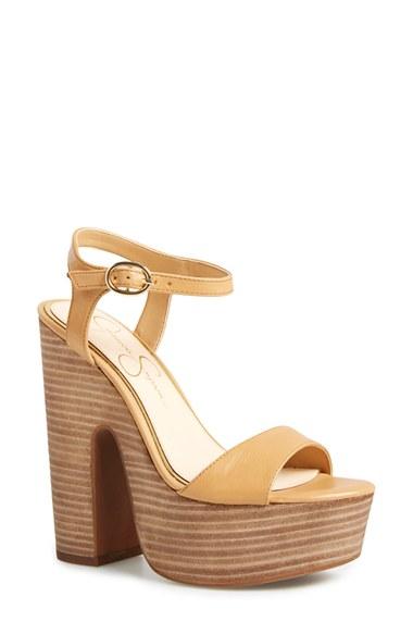 Women's Jessica Simpson 'whirl' Platform Sandal .5 M - Beige