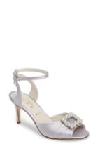 Women's Something Bleu Godiva Imitation Pearl Buckle Sandal M - Grey
