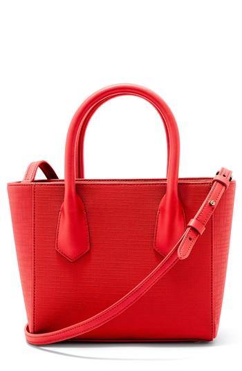 Dagne Dover Signature Coated Canvas Tote - Red