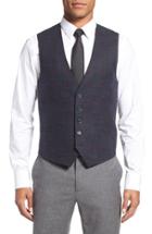 Men's Ted Baker London 'tightlines' Windowpane Wool & Cotton Vest