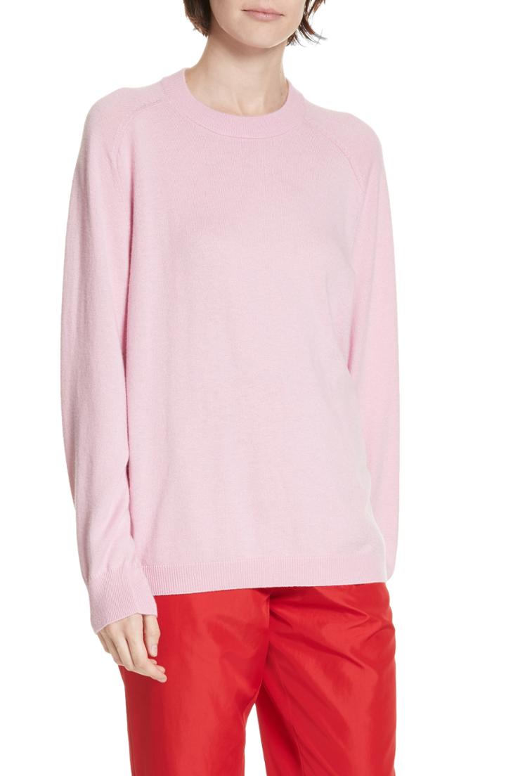 Women's Tibi Easy Pullover - Pink