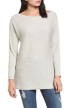 Women's Halogen Bateau Neck Sweater - Grey