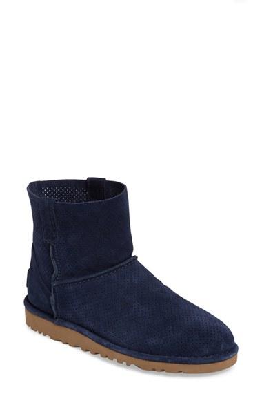 Women's Ugg Classic Unlined Mini Perf Boot M - Blue