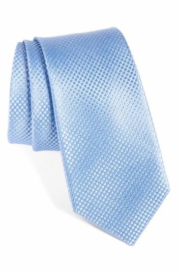 Men's Calibrate Saturated Dot Silk Tie, Size - Pink