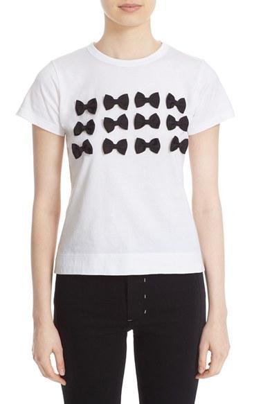 Women's Tu Es Mon Tresor Grosgrain Bow Tee