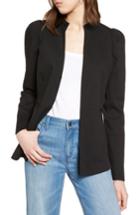 Women's Halogen Puff Shoulder Jacket - Black