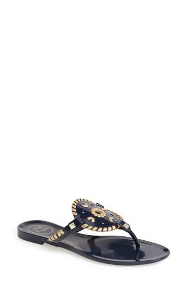 Women's Jack Rogers 'georgica' Jelly Flip Flop M - Blue