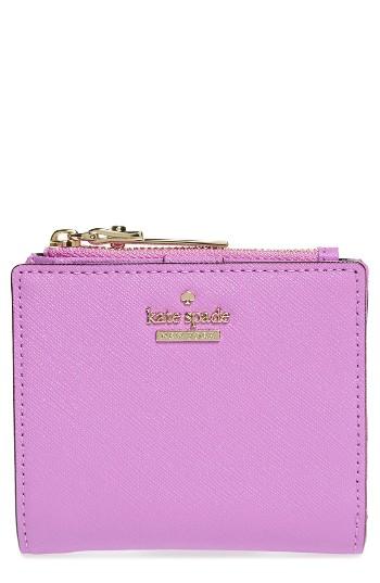 Women's Kate Spade New York Cameron Street - Adalyn Slim Leather Wallet - Purple