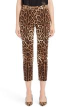 Women's Dolce & Gabbana Leopard Print Ankle Pants