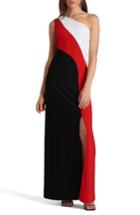 Women's Eci One-shoulder Colorblock Maxi Dress