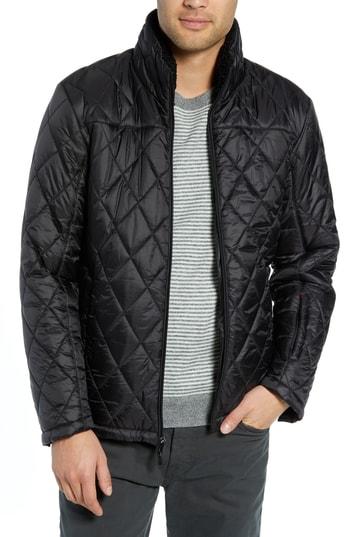 Men's Tumi Transit Quilted Jacket - Black