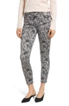 Women's Jen7 Lace Pattern Skinny Ankle Jeans - White
