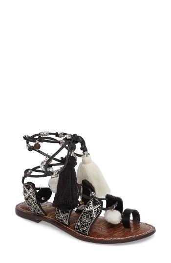 Women's Sam Edelman Gem Gladiator Sandal M - Metallic