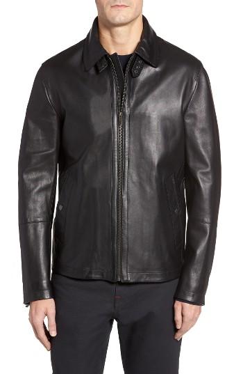 Men's Cole Haan Lamb Leather Jacket