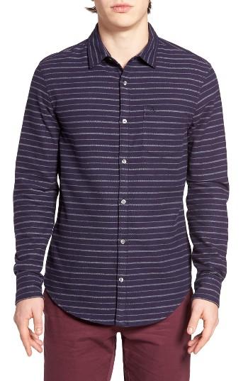 Men's Original Penguin Heathered Stripe Woven Shirt