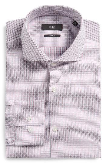 Men's Boss Mark Sharp Fit Check Dress Shirt
