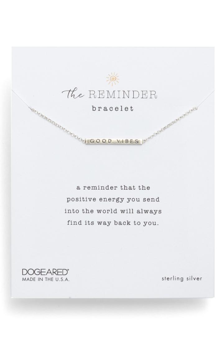 Women's Dogeared Good Vibes Reminder Bracelet