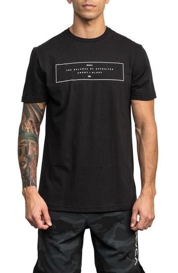 Men's Rvca Sports Bar Graphic T-shirt - Black