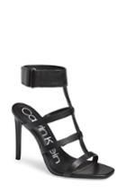 Women's Calvin Klein Dolcita Strappy Sandal .5 M - Black