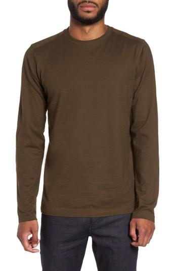 Men's Boss Tenison Long Sleeve T-shirt - Green