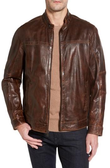 Men's Missani Le Collezioni Vintage Leather Jacket