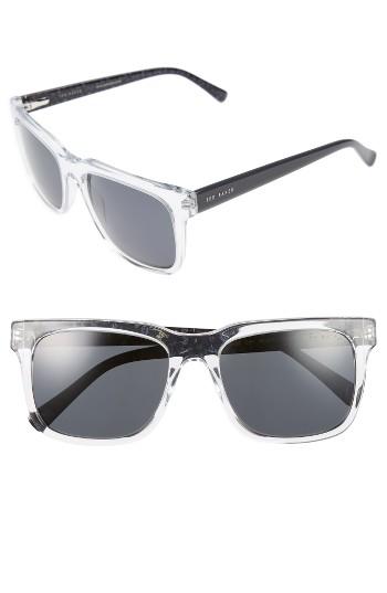 Men's Ted Baker London 55mm Polarized Sunglasses - Crystal