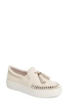 Women's Jslides Tassel Slip-on Sneaker .5 M - White