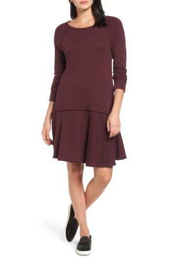 Women's Caslon Ruffle Hem Knit Dress