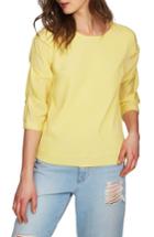 Women's 1.state Ruched Sleeve Blouse, Size - Yellow