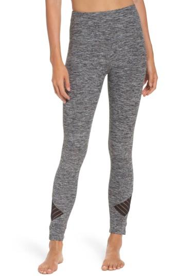 Women's Beyond Yoga Stacked & Sliced High Waist Leggings, Size - Black