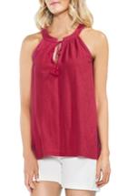 Women's Vince Camuto Keyhole Neck Tank Top, Size - Red
