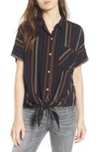 Women's O'neill Demi Stripe Shirt - Black