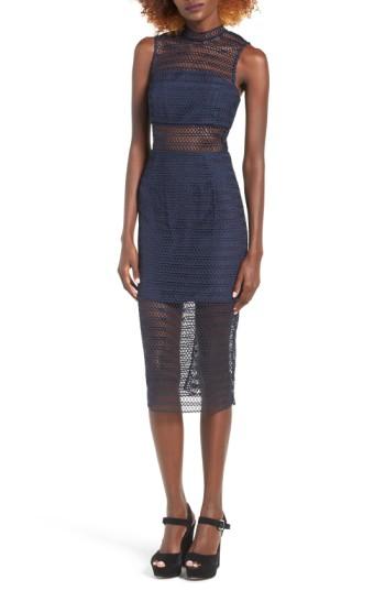 Women's Keepsake The Label All Night Lace Midi Dress - Blue