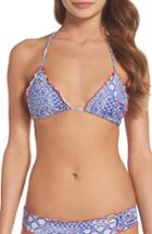 Women's Luli Fama Naughty Girl Bikini Top - Blue