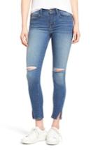 Women's Sp Black Slit Knee Skinny Jeans - Blue
