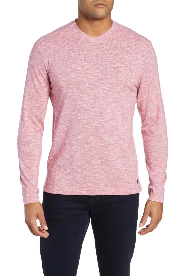 Men's Johnnie-o Cantona Fit Sweater, Size Small - Red