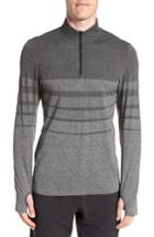 Men's Zella Zeolite Seamless Quarter Zip Pillover - Grey
