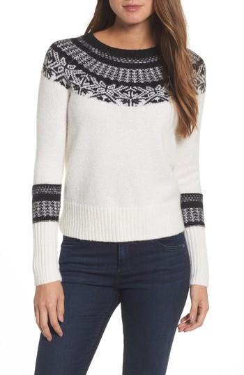 Women's Vineyard Vines Nordic Fair Isle Sweater - Ivory