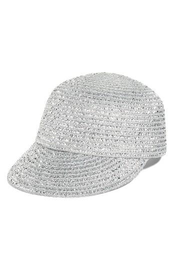 Women's Eric Javits Mondo Woven Cap - Metallic