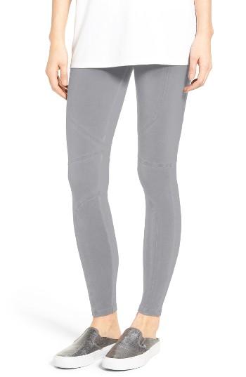 Women's David Lerner Pigment Dye Leggings - Grey