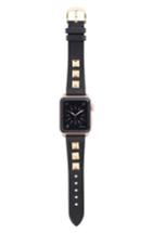 Women's Bezels And Bytes Studded Leather Apple Watch Strap, 38mm